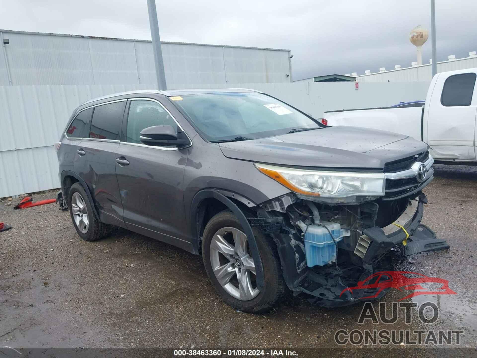 TOYOTA HIGHLANDER 2016 - 5TDYKRFH3GS156653