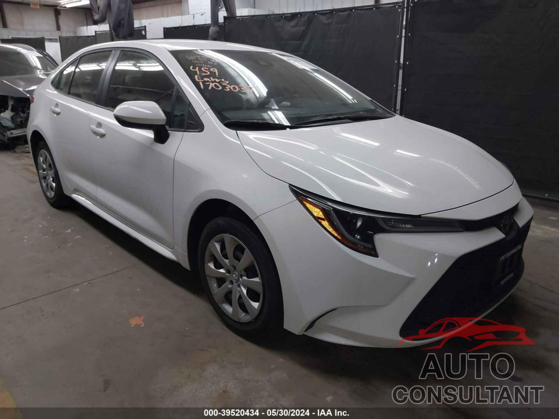 TOYOTA COROLLA 2020 - JTDEPRAE5LJ100416
