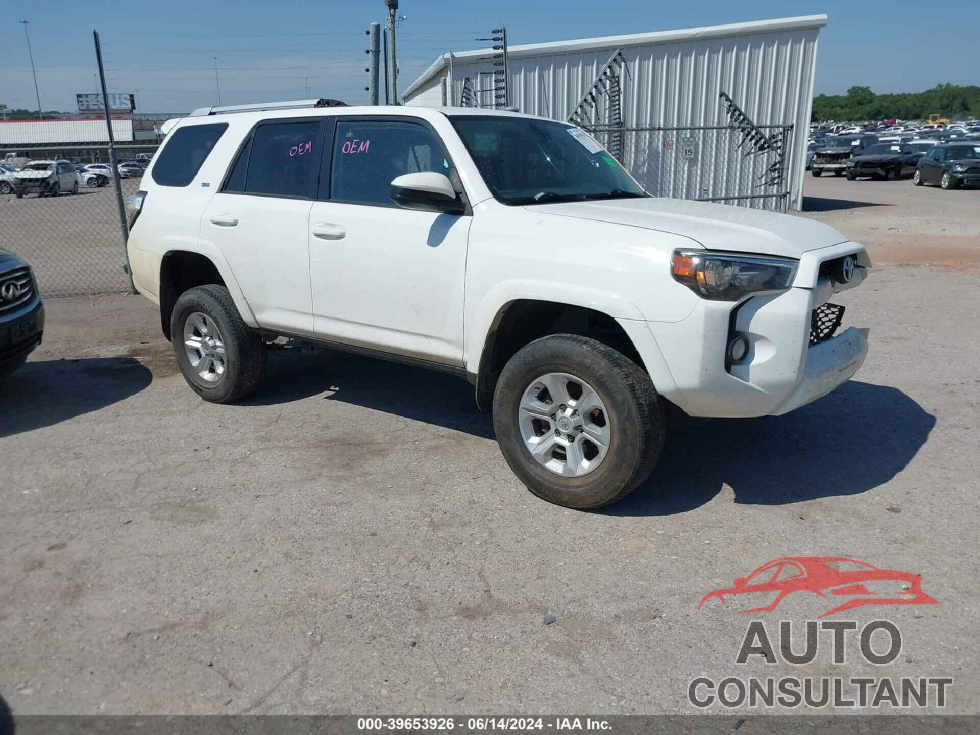 TOYOTA 4RUNNER 2018 - JTEZU5JRXJ5166080