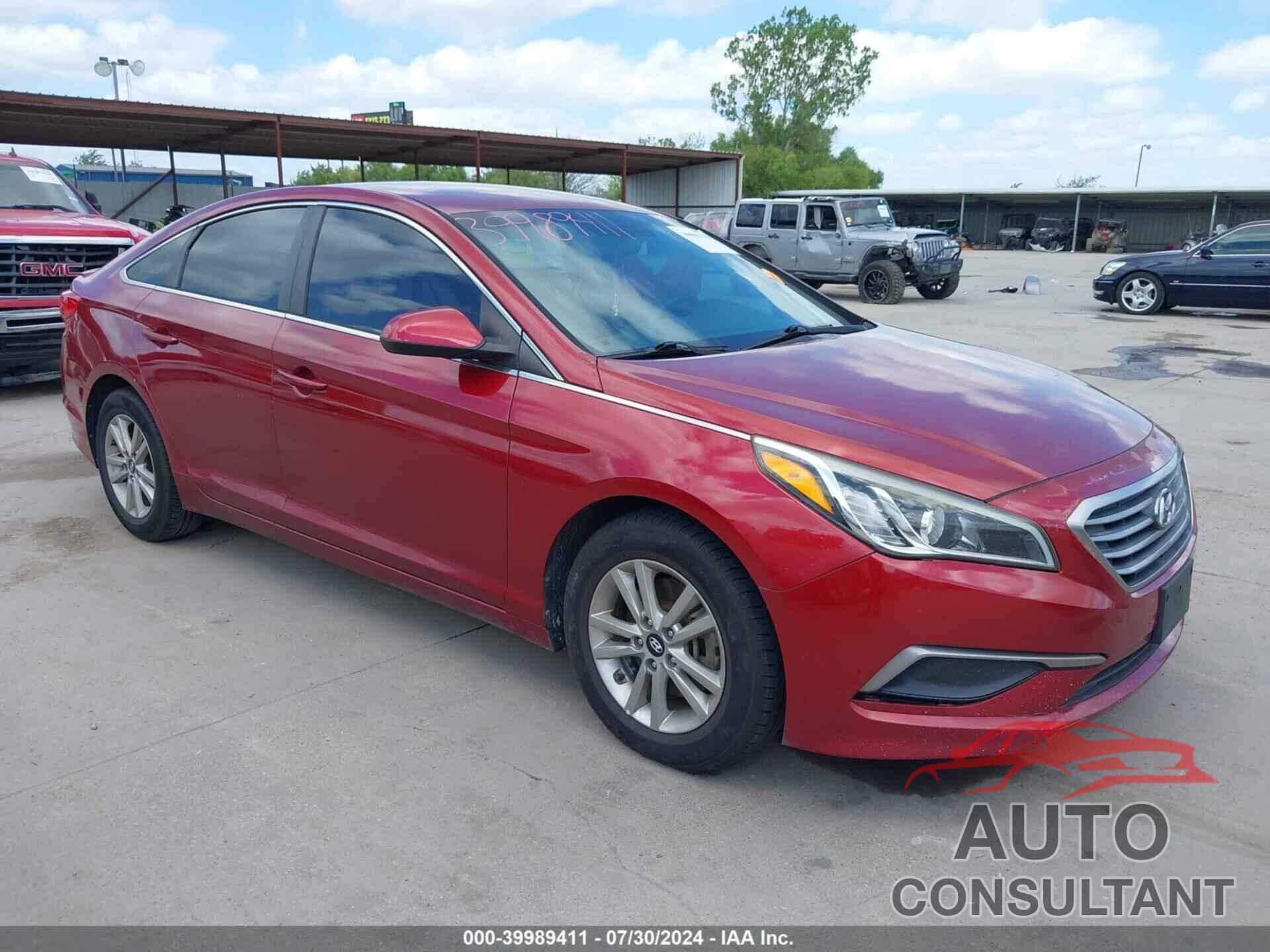 HYUNDAI SONATA 2016 - 5NPE24AFXGH424650