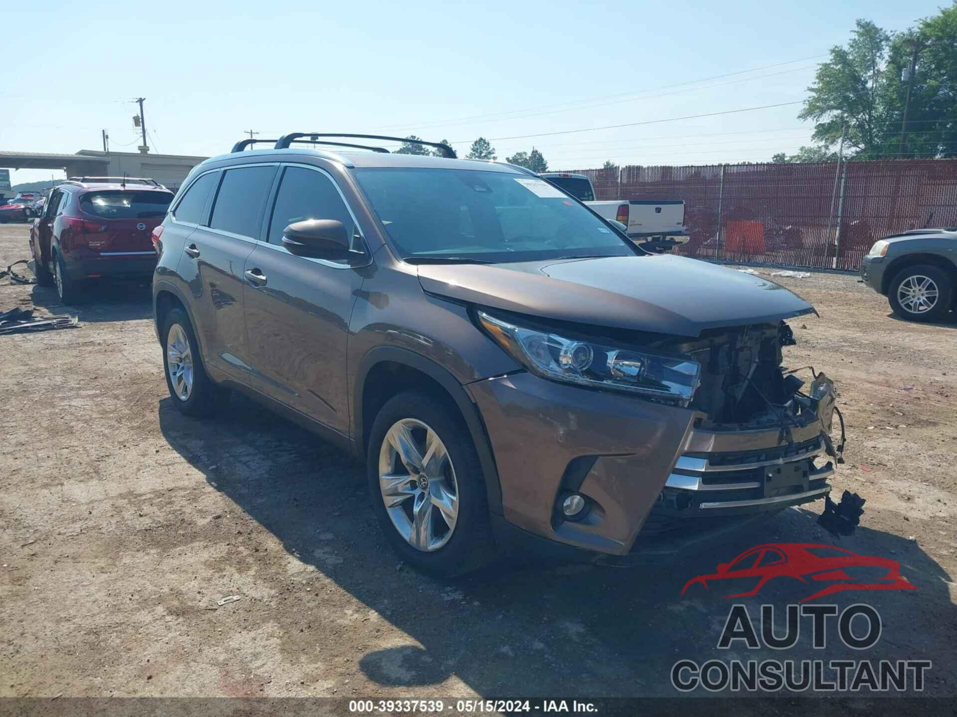 TOYOTA HIGHLANDER 2018 - 5TDYZRFH6JS288826