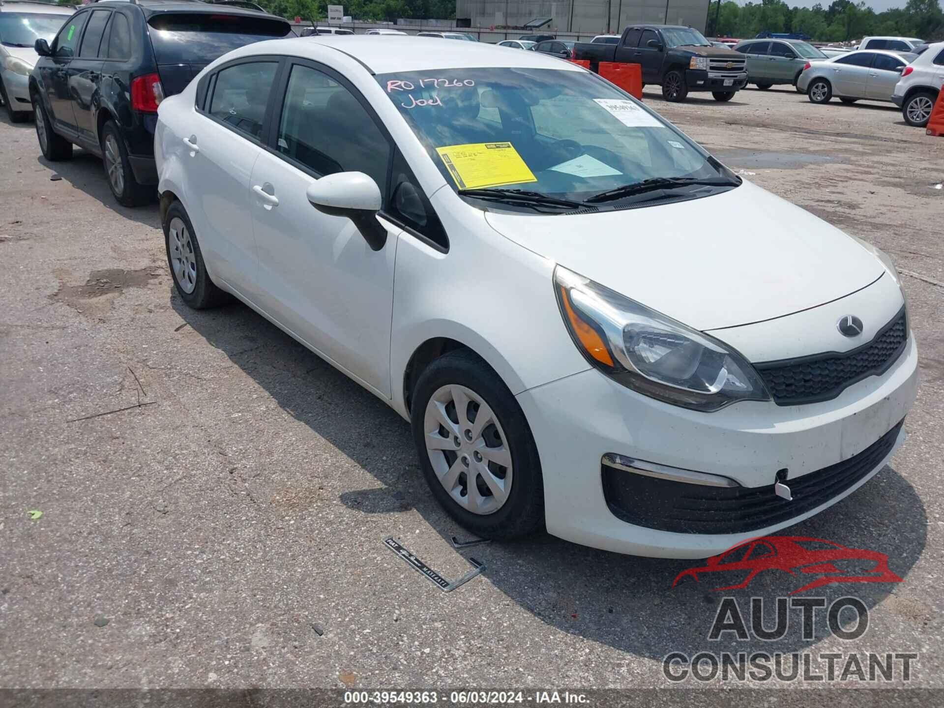 KIA RIO 2016 - KNADM4A34G6562283