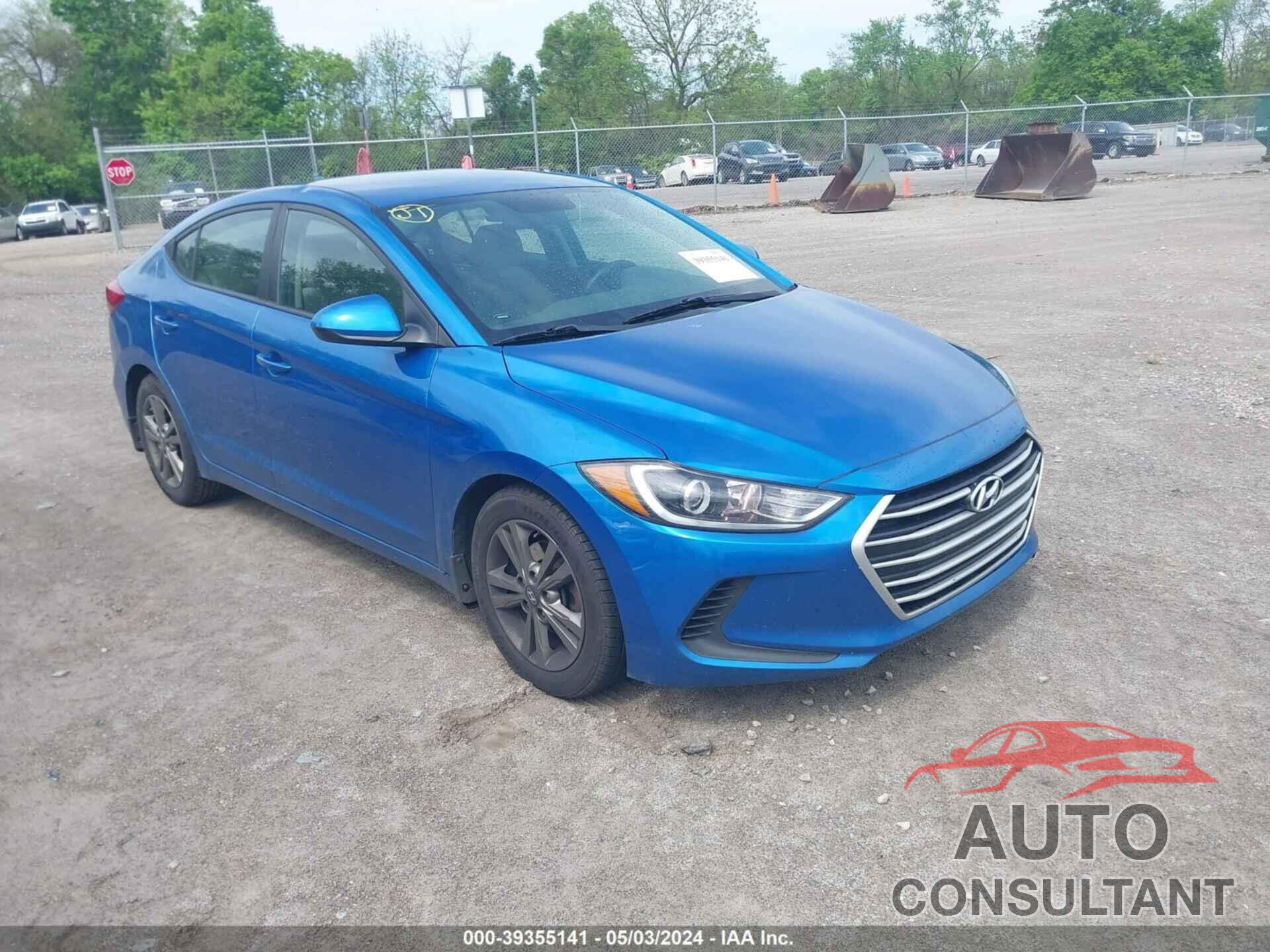 HYUNDAI ELANTRA 2018 - 5NPD84LFXJH292942