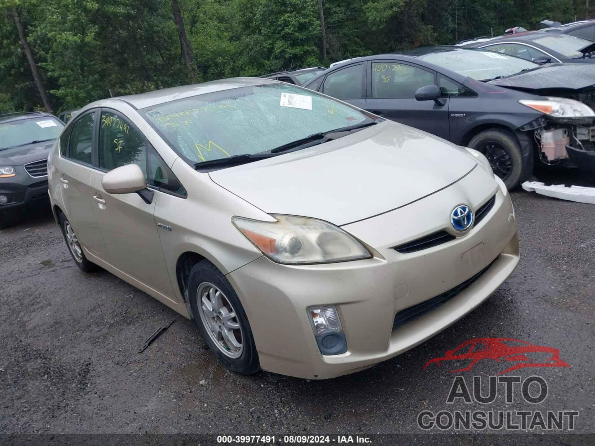 TOYOTA PRIUS 2010 - JTDKN3DU2A0037061