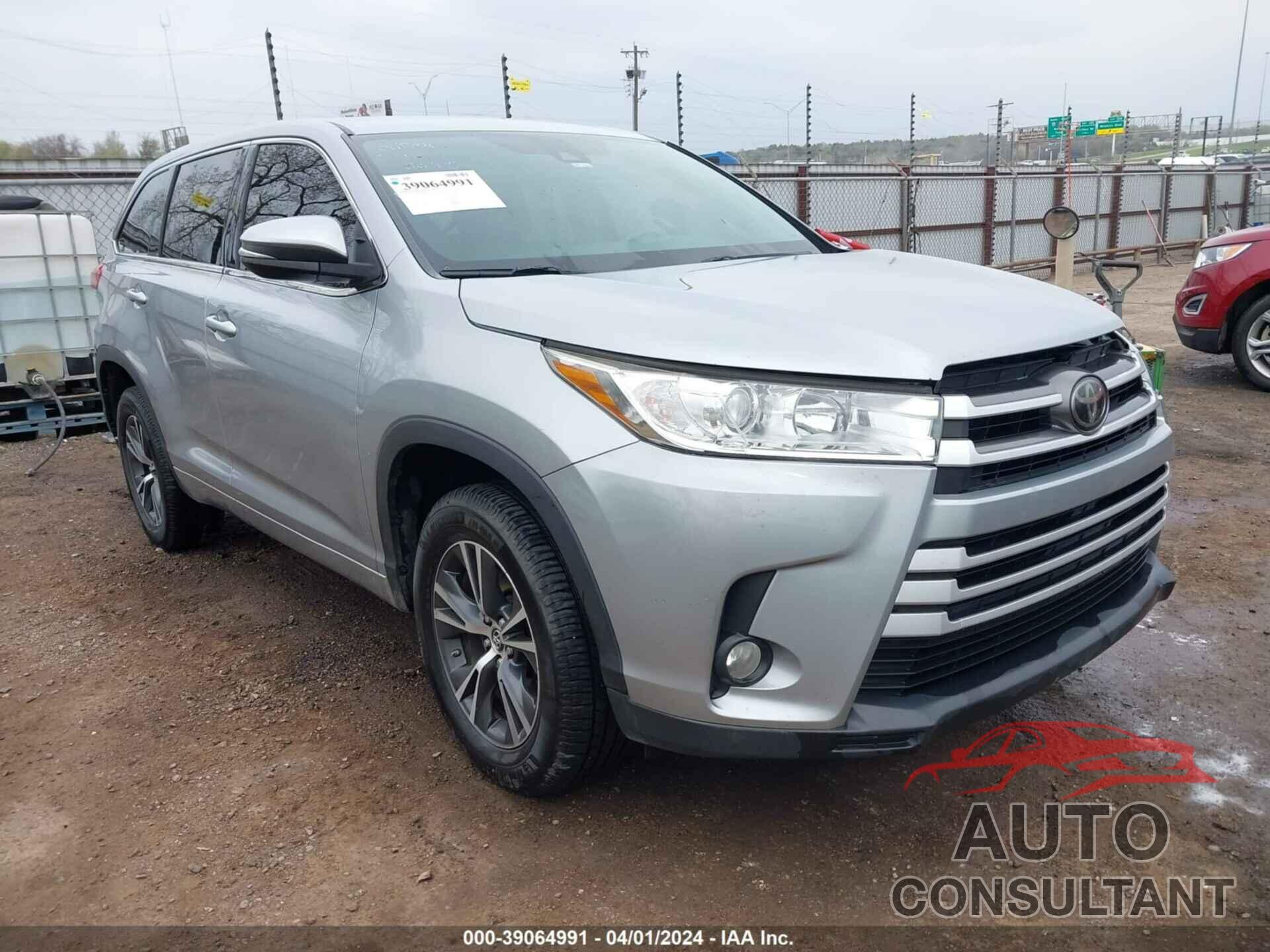 TOYOTA HIGHLANDER 2017 - 5TDZZRFH1HS206905