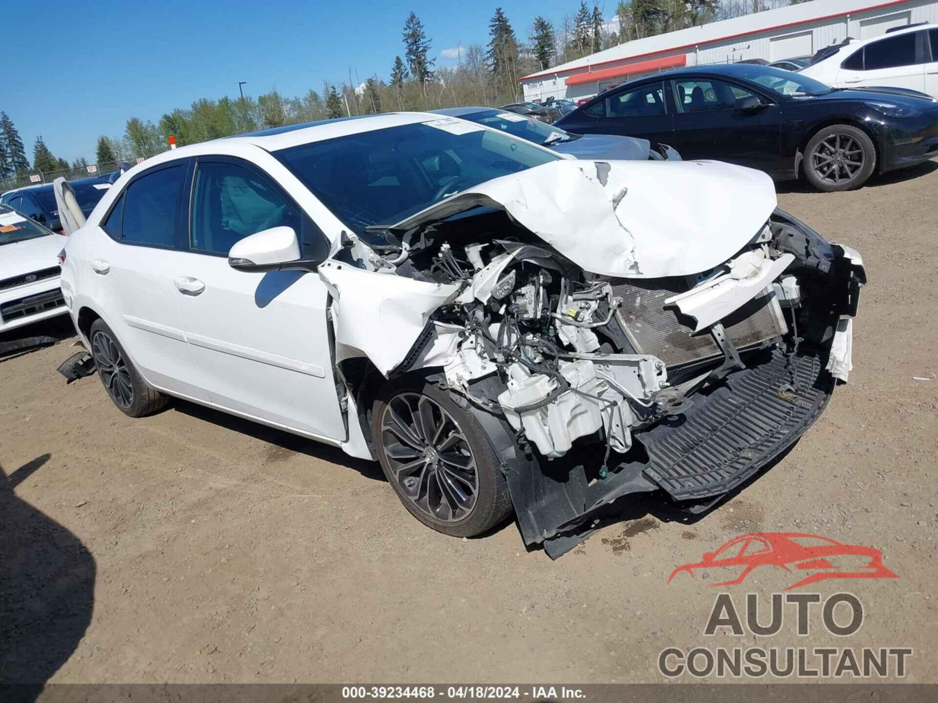 TOYOTA COROLLA 2016 - 2T1BURHE4GC724999