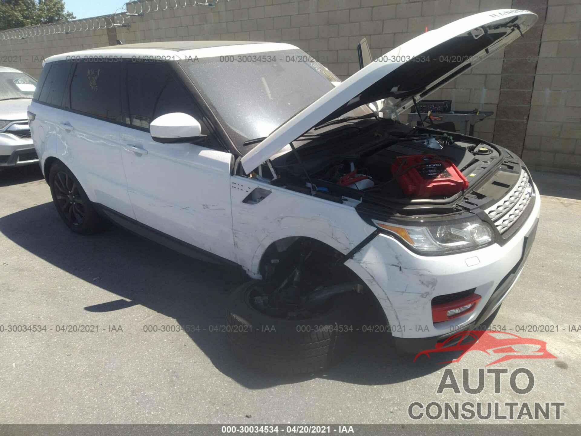 LAND ROVER RANGE ROVER SPORT 2016 - SALWR2VF3GA568944