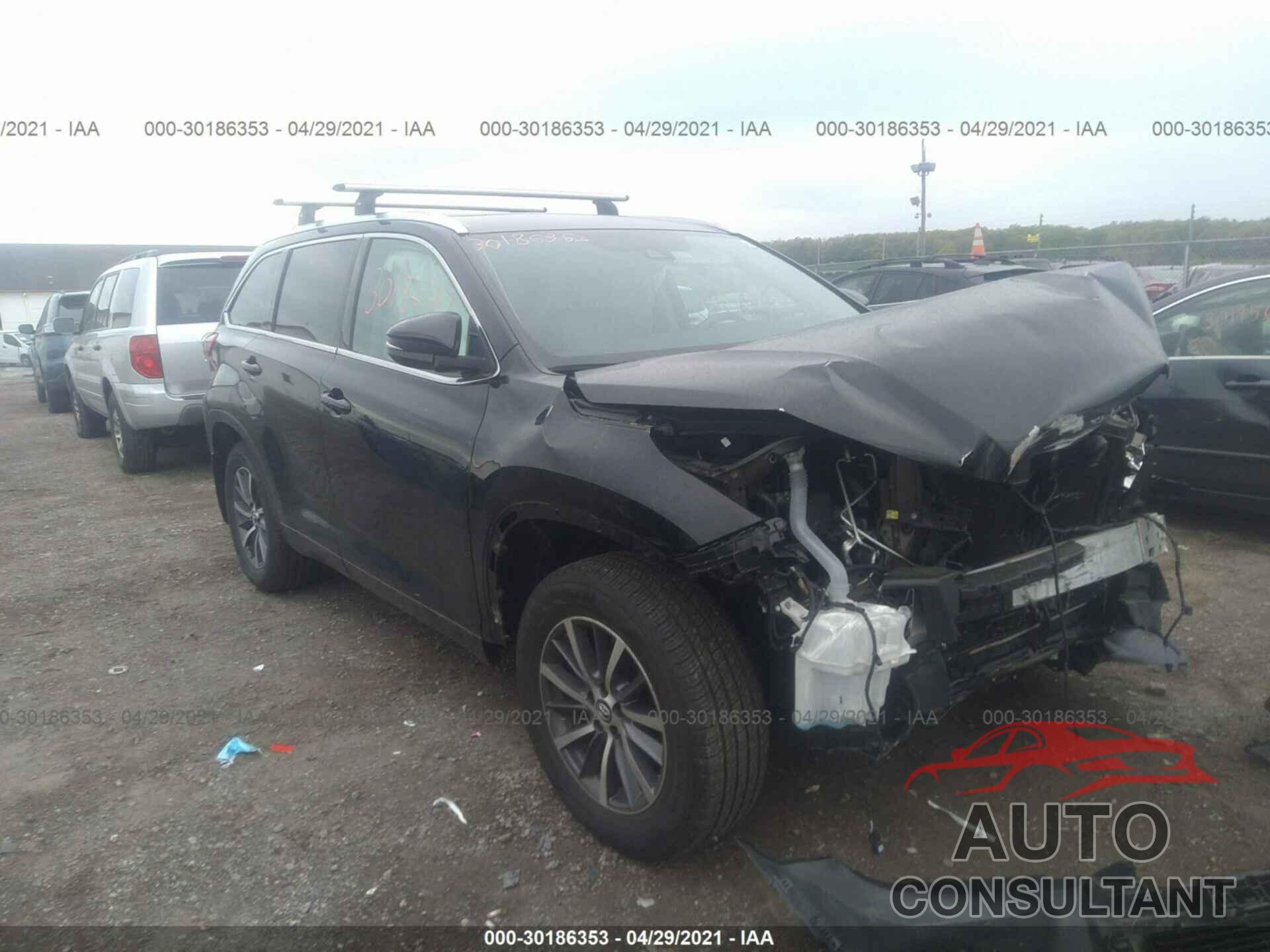 TOYOTA HIGHLANDER 2017 - 5TDJZRFH7HS390941