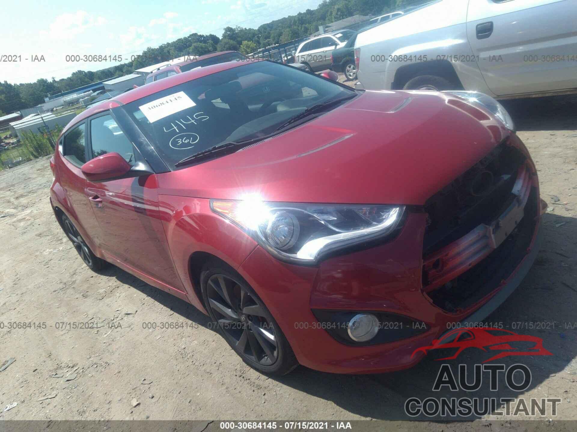 HYUNDAI VELOSTER 2016 - KMHTC6AD8GU277700