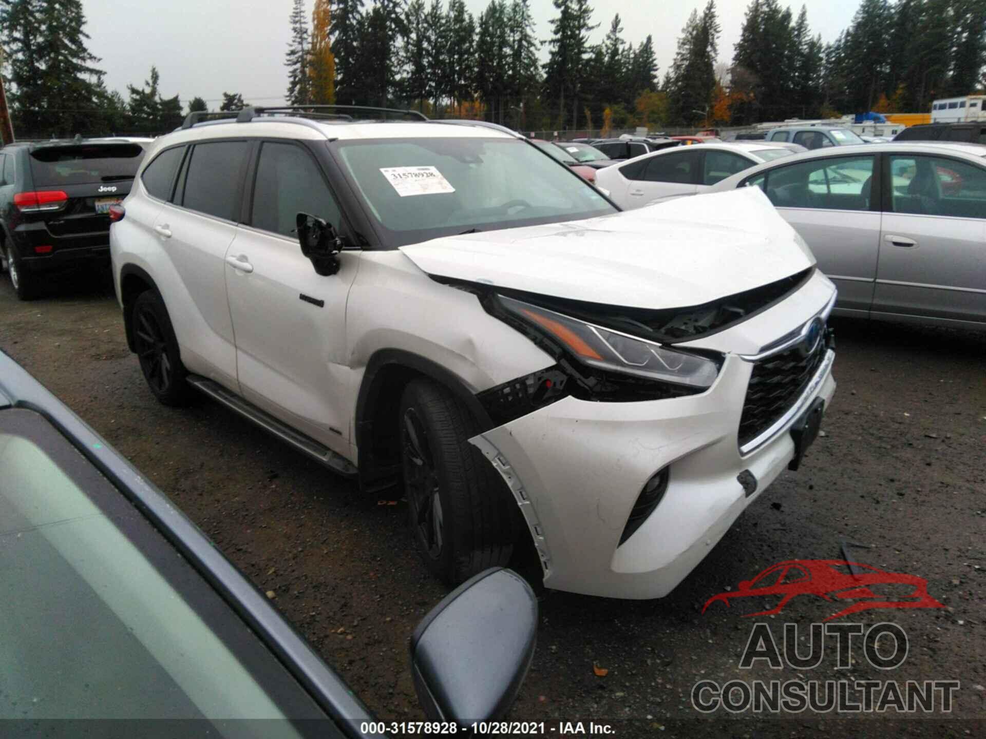 TOYOTA HIGHLANDER 2021 - 5TDEBRCH3MS018274