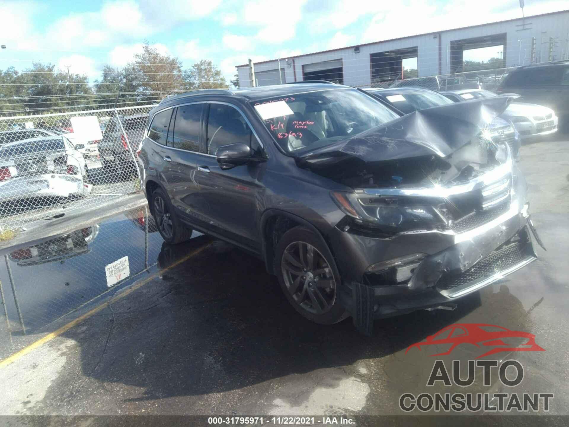 HONDA PILOT 2016 - 5FNYF5H96GB016023
