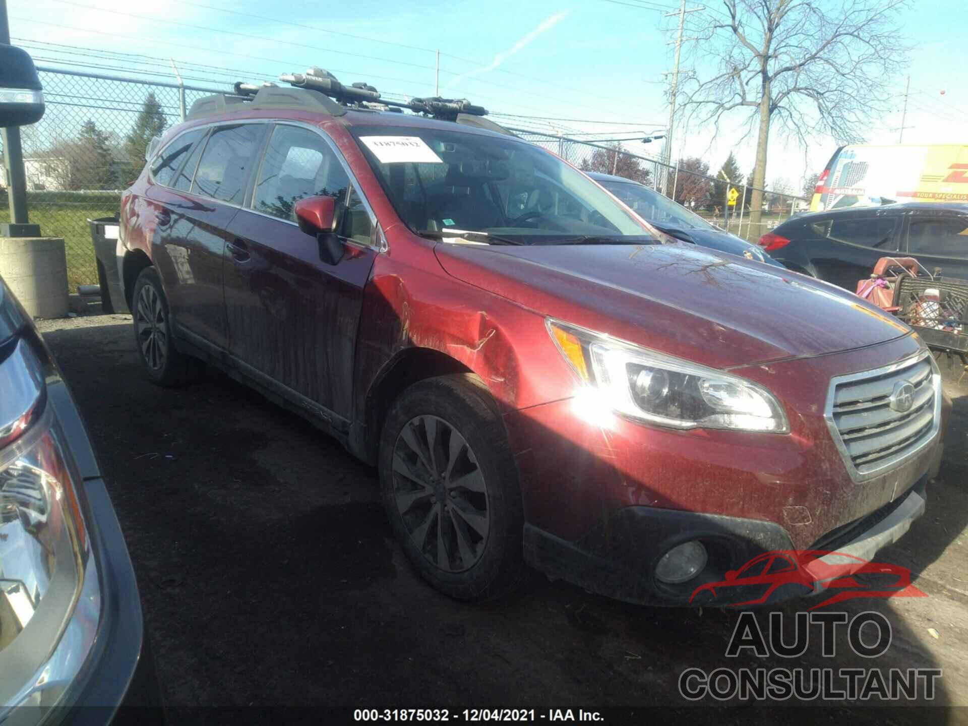 SUBARU OUTBACK 2016 - 4S4BSBNC8G3295581