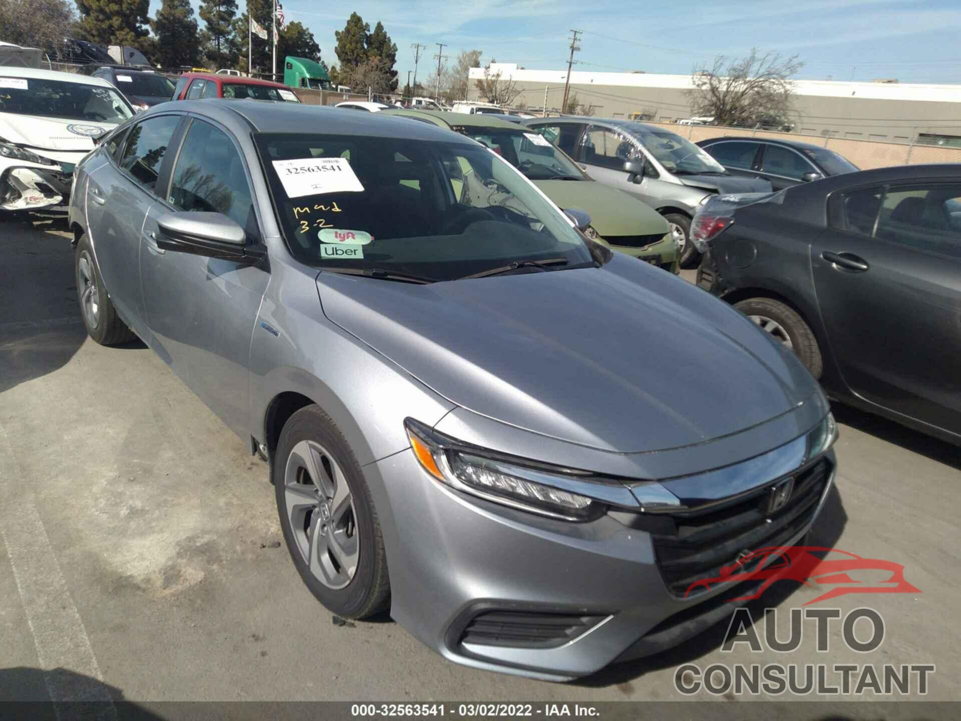 HONDA INSIGHT 2020 - 19XZE4F52LE011225