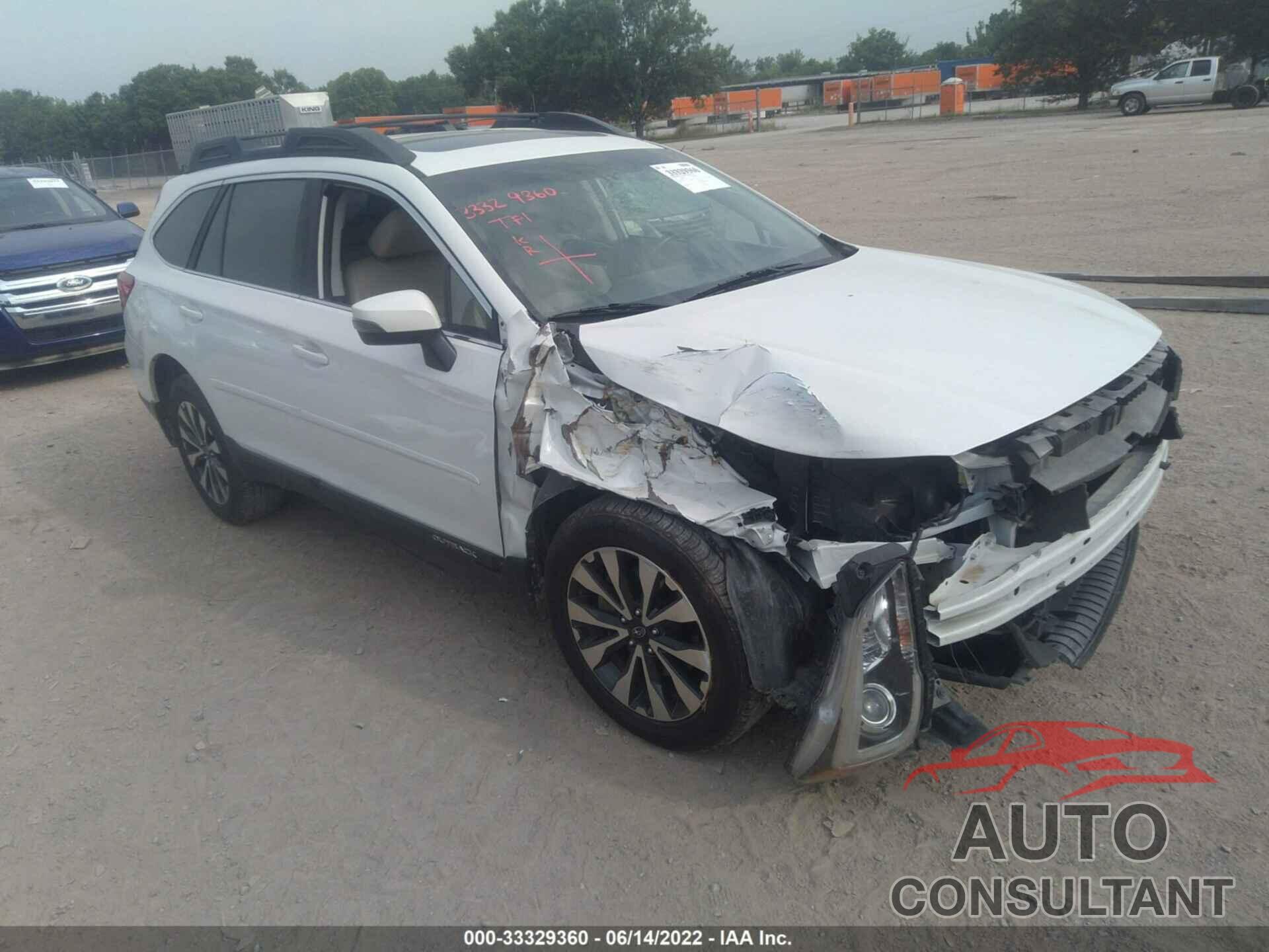 SUBARU OUTBACK 2017 - 4S4BSEKC0H3353786