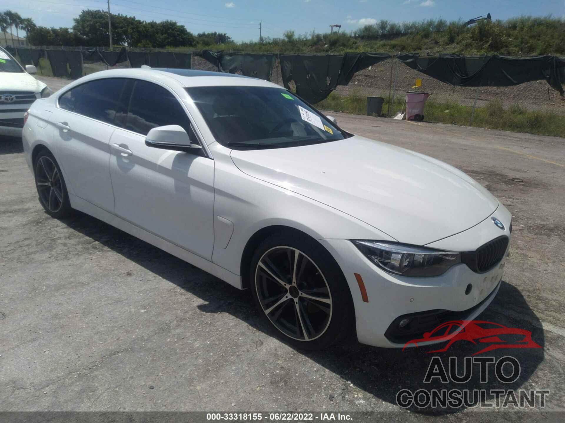 BMW 4 SERIES 2019 - WBA4J1C59KBM13809