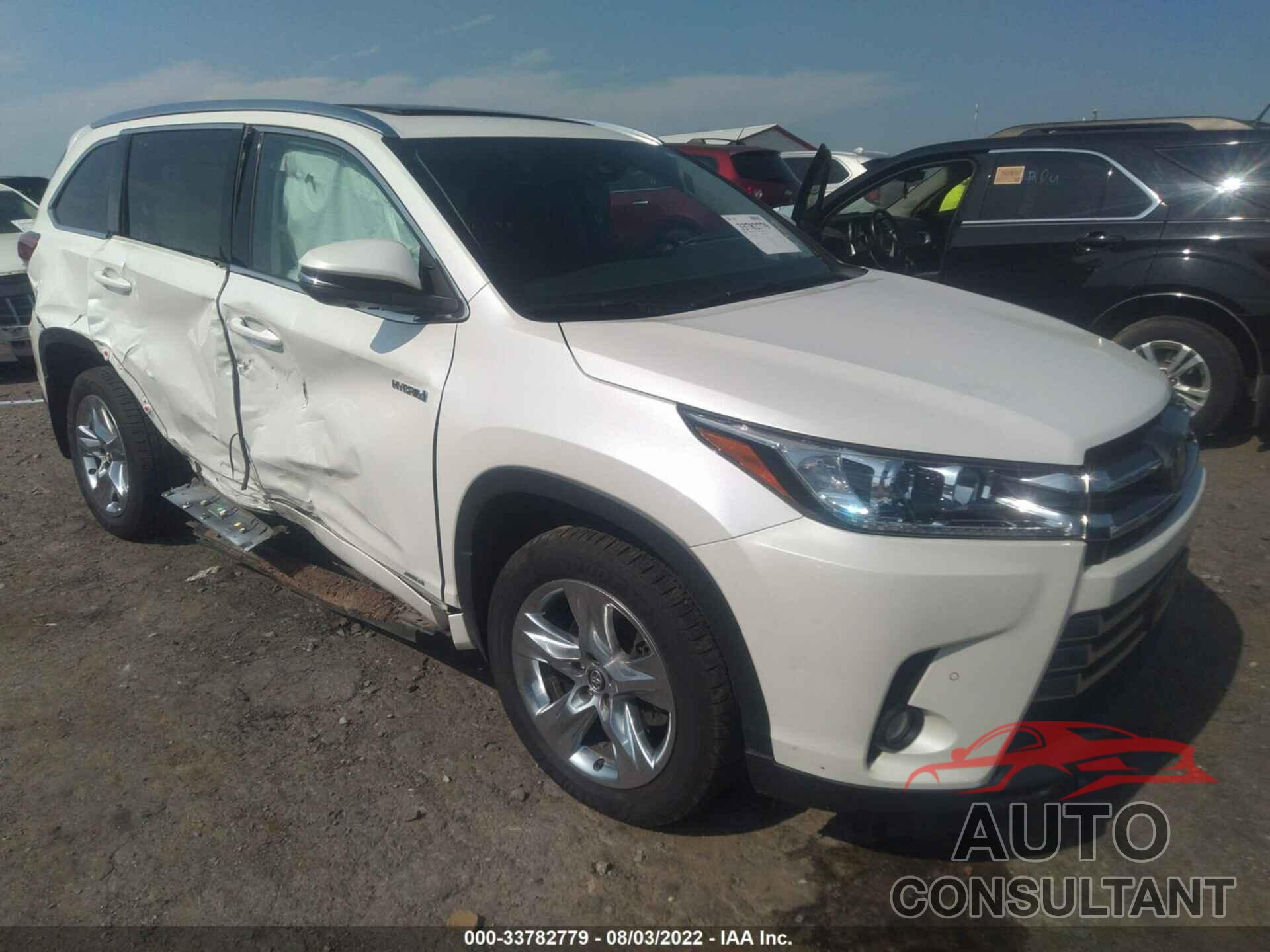 TOYOTA HIGHLANDER 2017 - 5TDDGRFHXHS024491