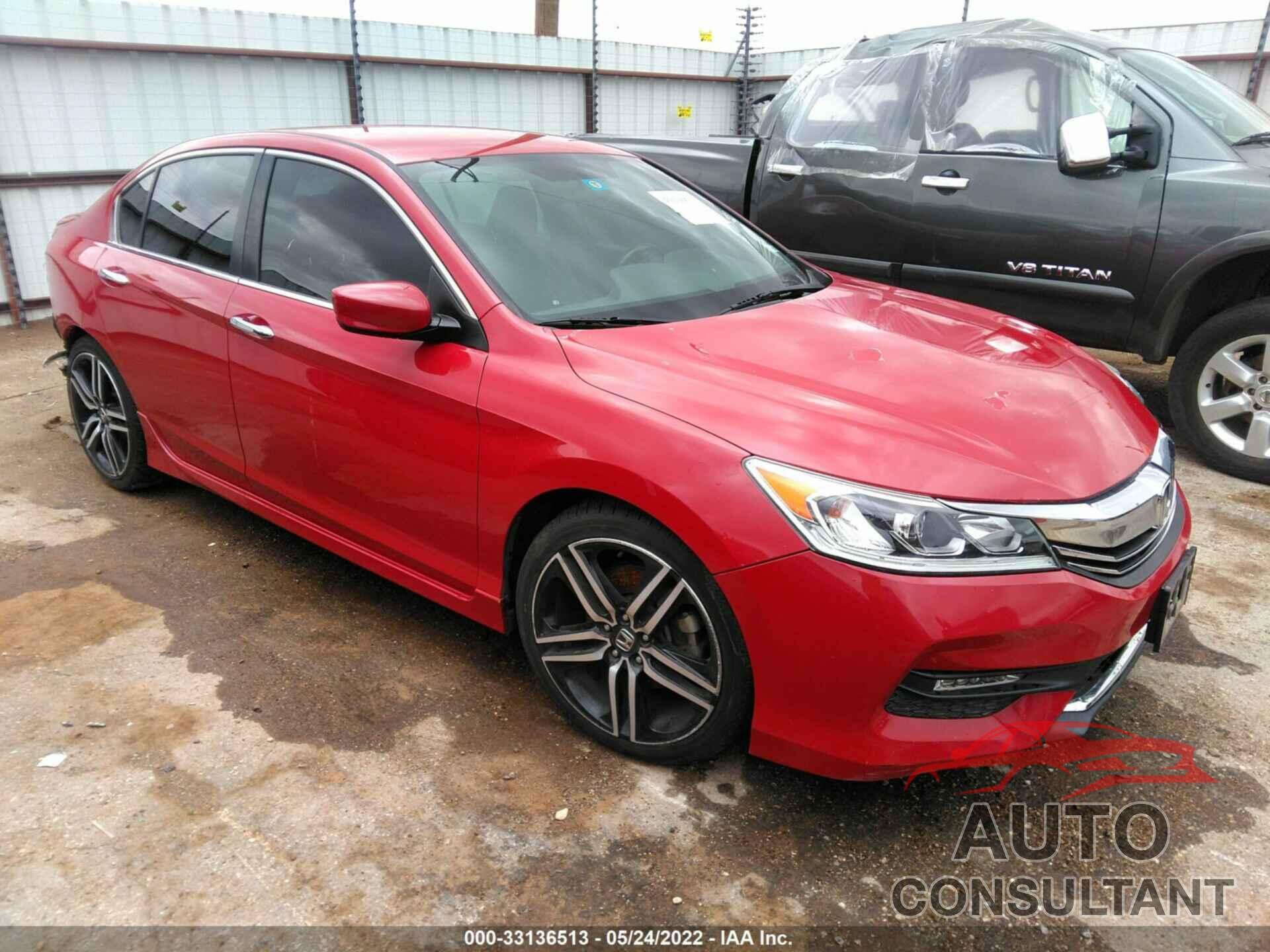 HONDA ACCORD SEDAN 2016 - 1HGCR2F50GA039047