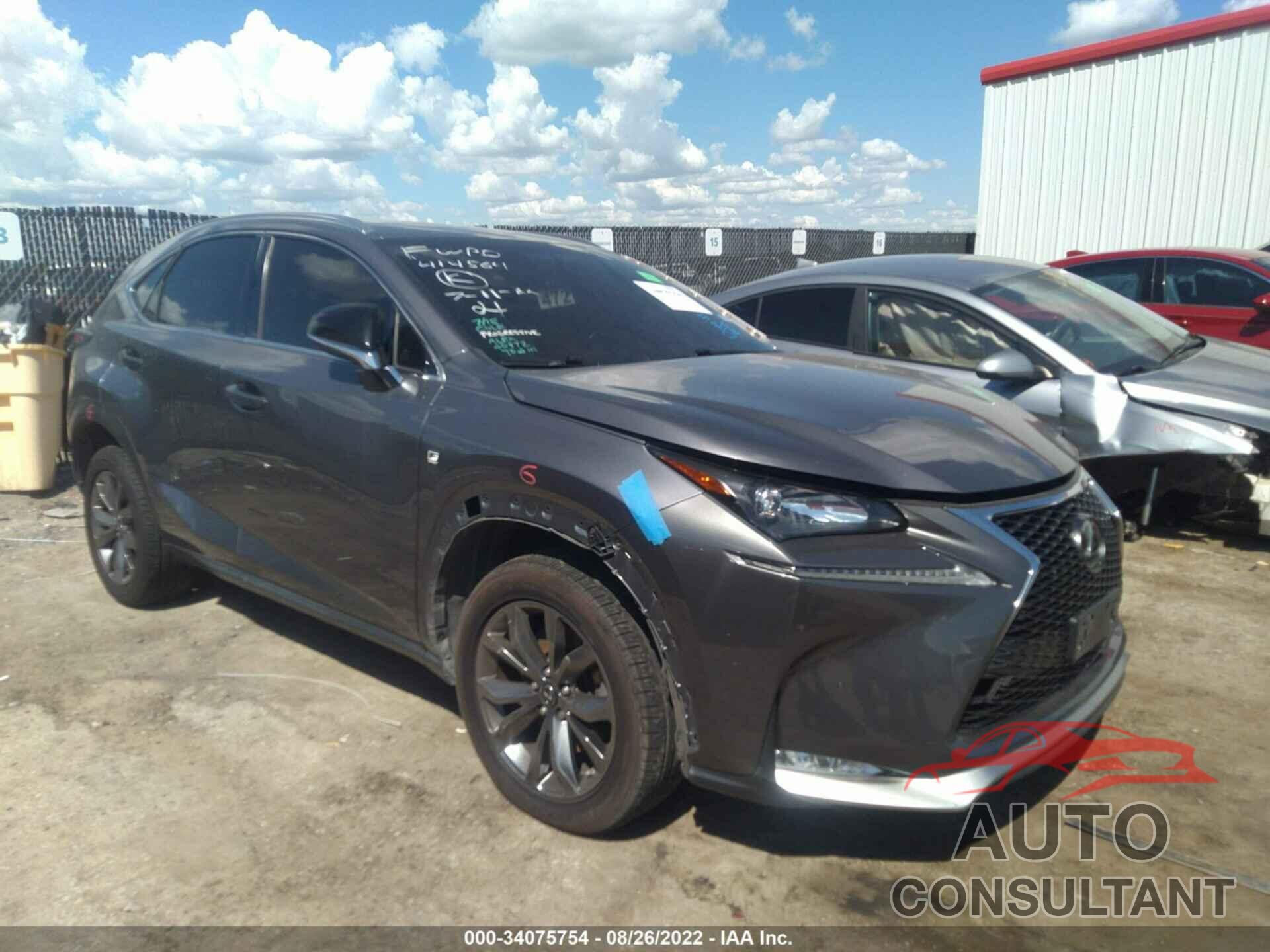 LEXUS NX 200T 2016 - JTJYARBZ3G2031187