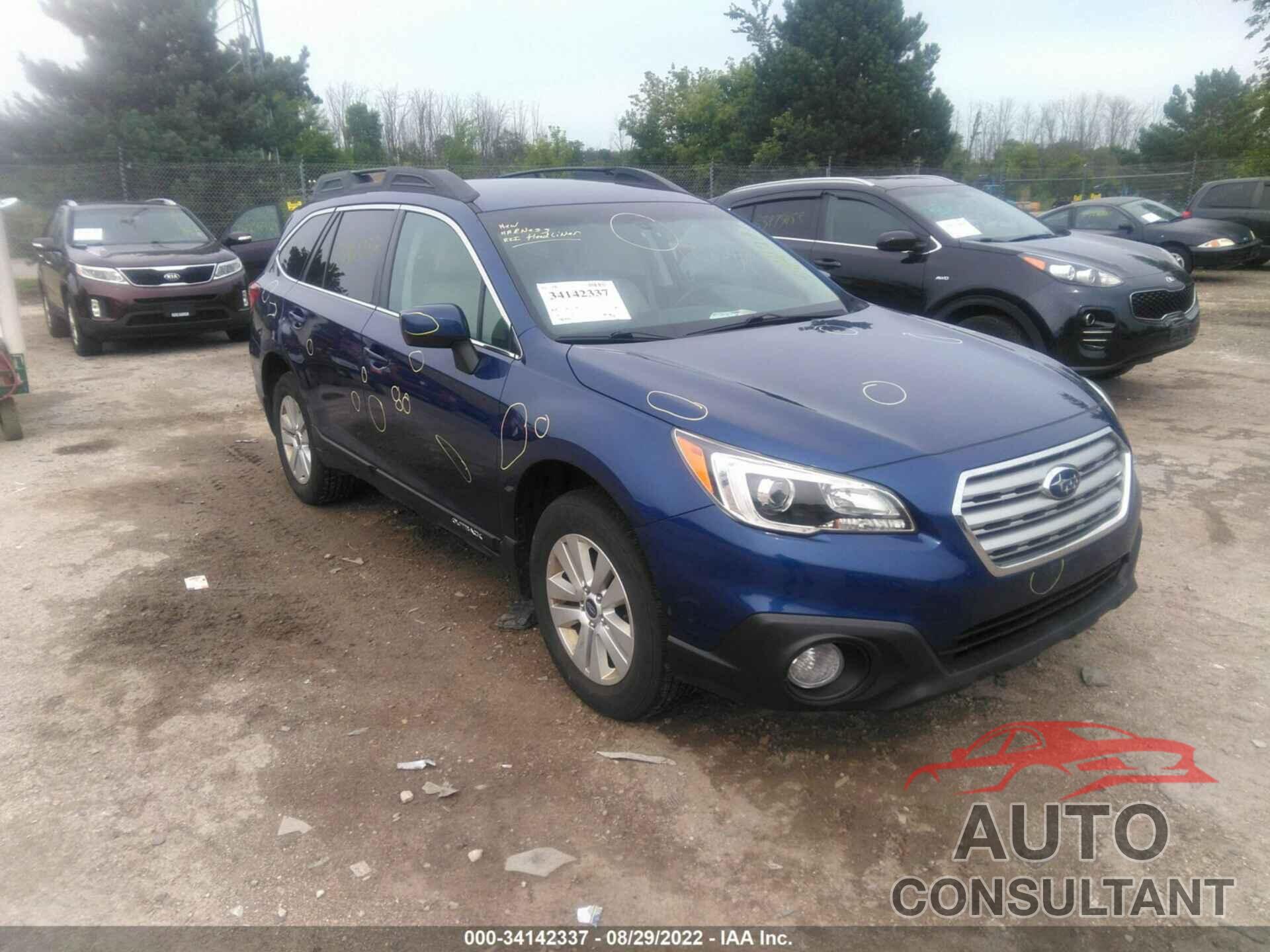 SUBARU OUTBACK 2016 - 4S4BSACC1G3258417