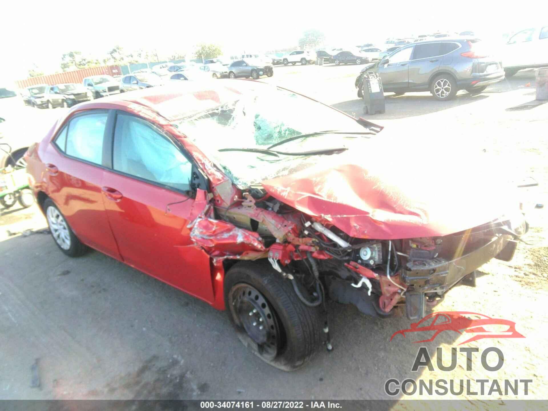 TOYOTA COROLLA 2019 - 5YFBURHE8KP933347