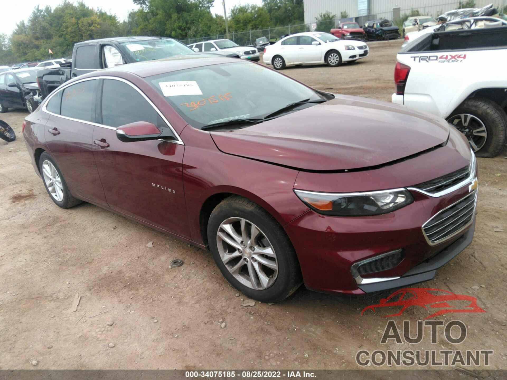 CHEVROLET MALIBU 2016 - 1G1ZE5ST3GF249390