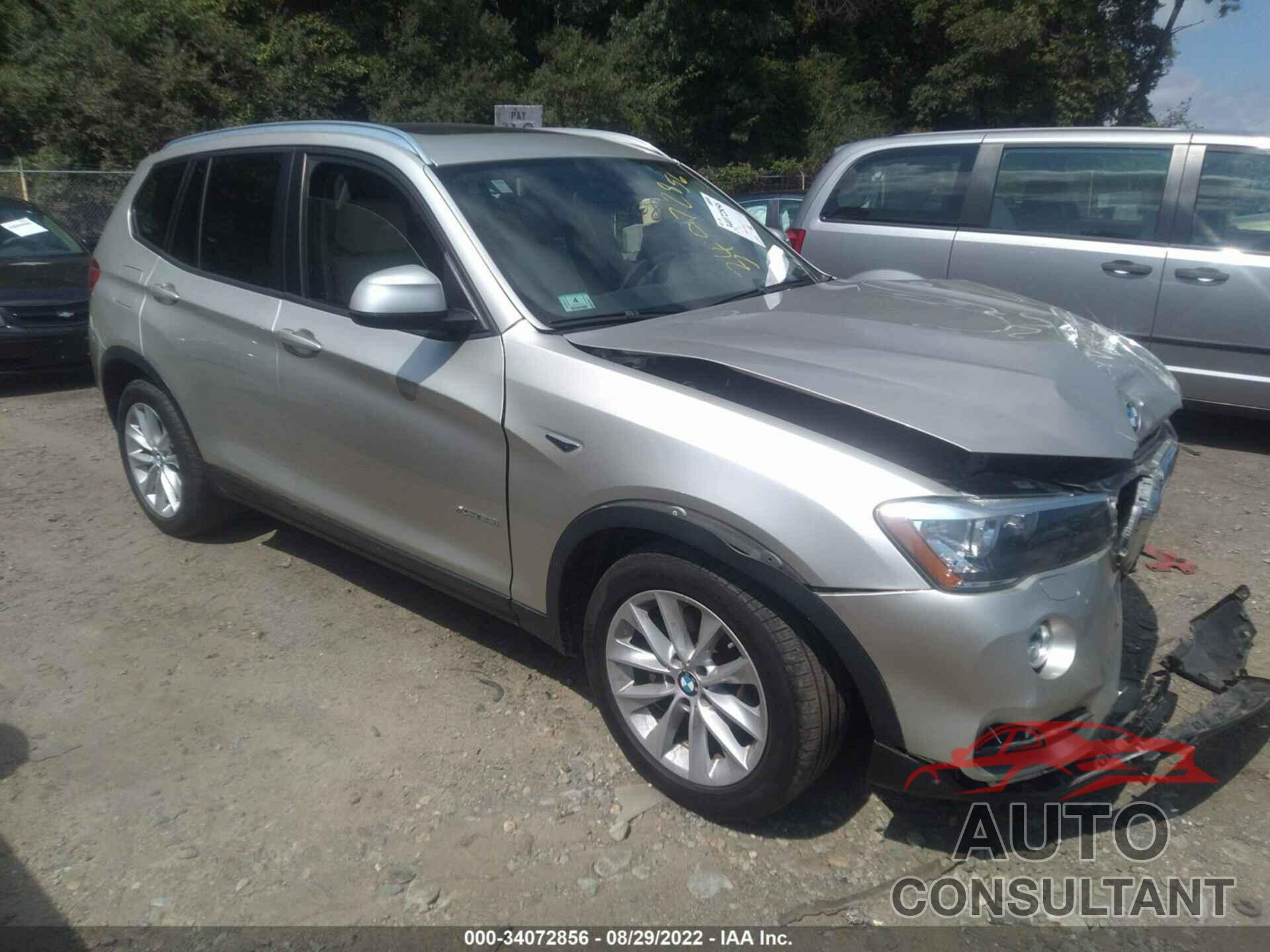 BMW X3 2016 - 5UXWX9C58G0D80220