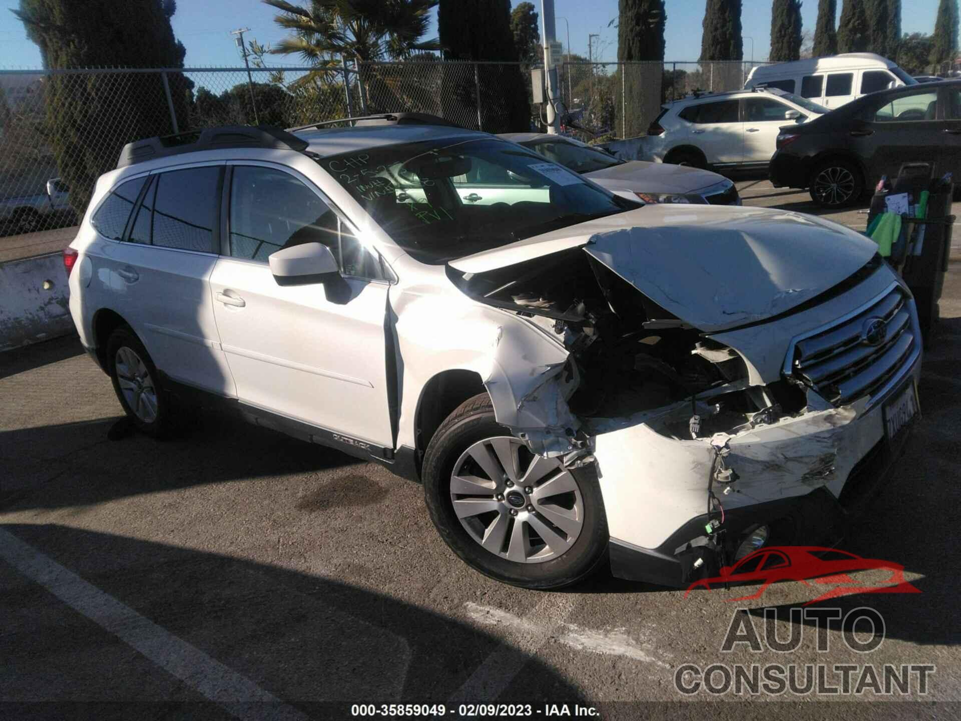 SUBARU OUTBACK 2017 - 4S4BSACC6H3333128
