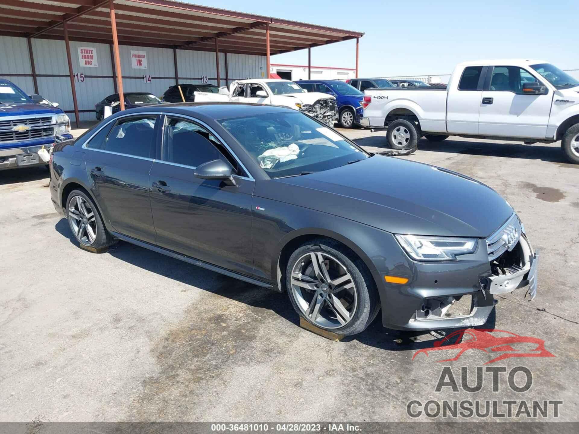 AUDI A4 2018 - WAUENAF48JN018786