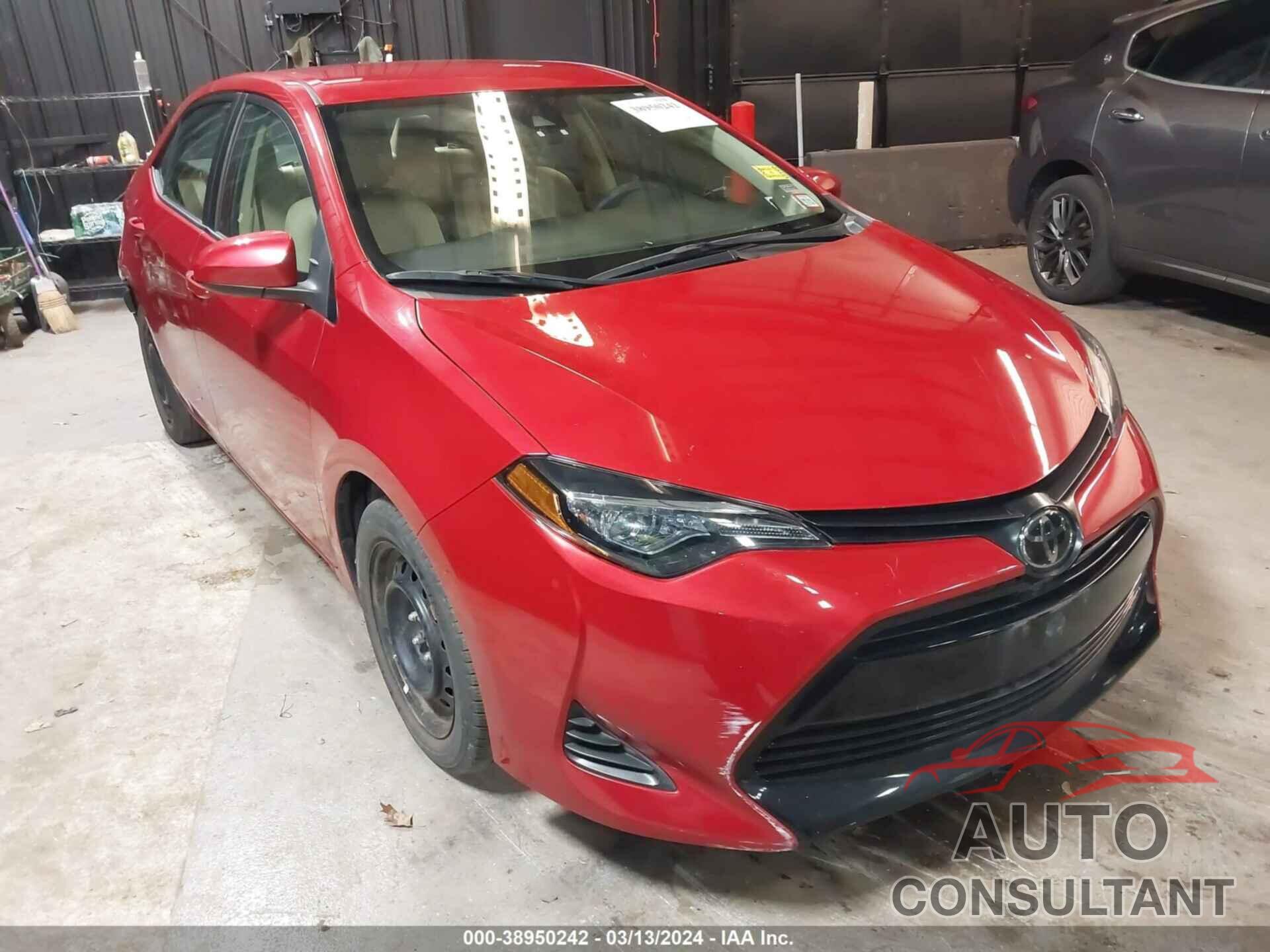 TOYOTA COROLLA 2019 - 2T1BURHE5KC215559