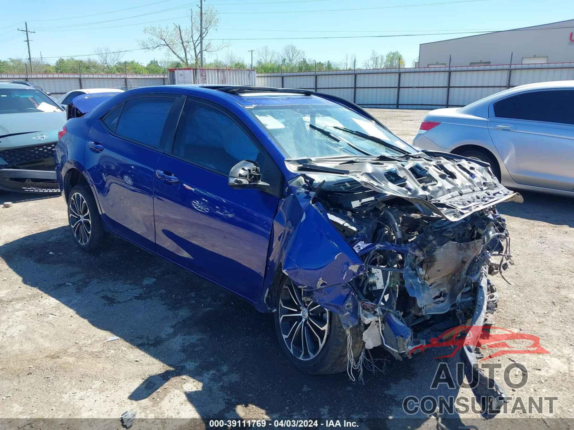 TOYOTA COROLLA 2016 - 5YFBURHE6GP482930
