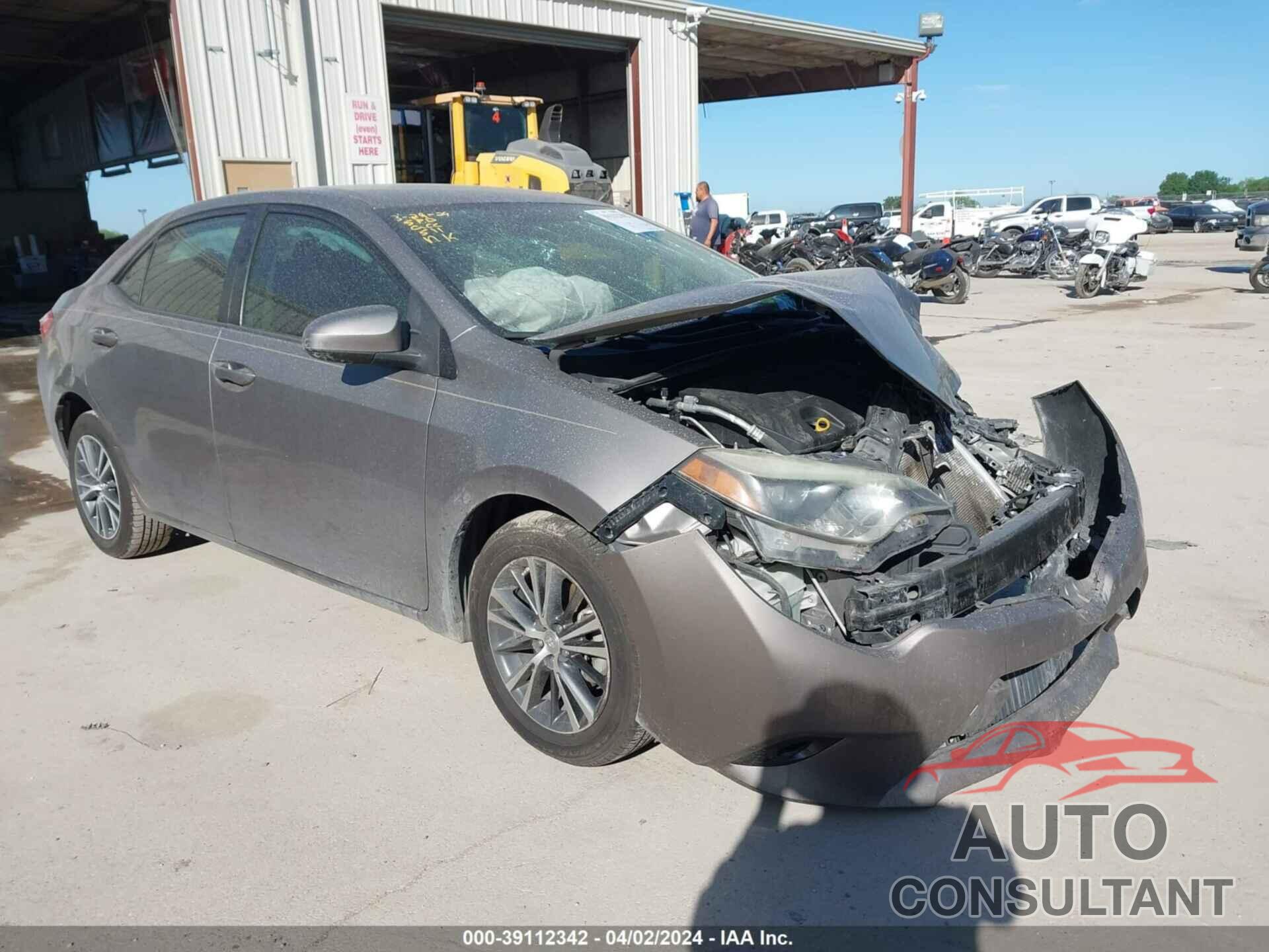 TOYOTA COROLLA 2016 - 2T1BURHE2GC519293