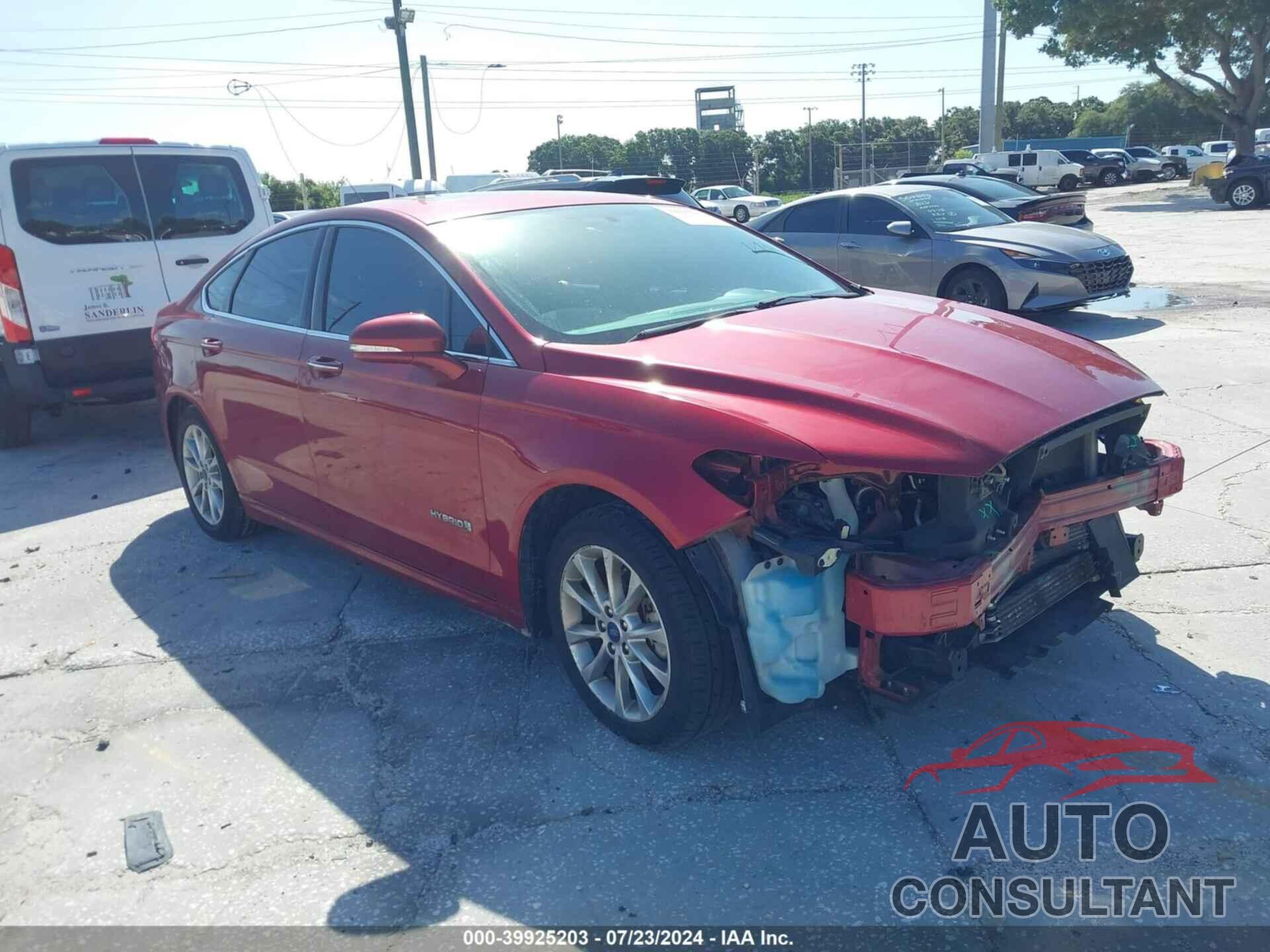FORD FUSION HYBRID 2017 - 3FA6P0LU6HR249506