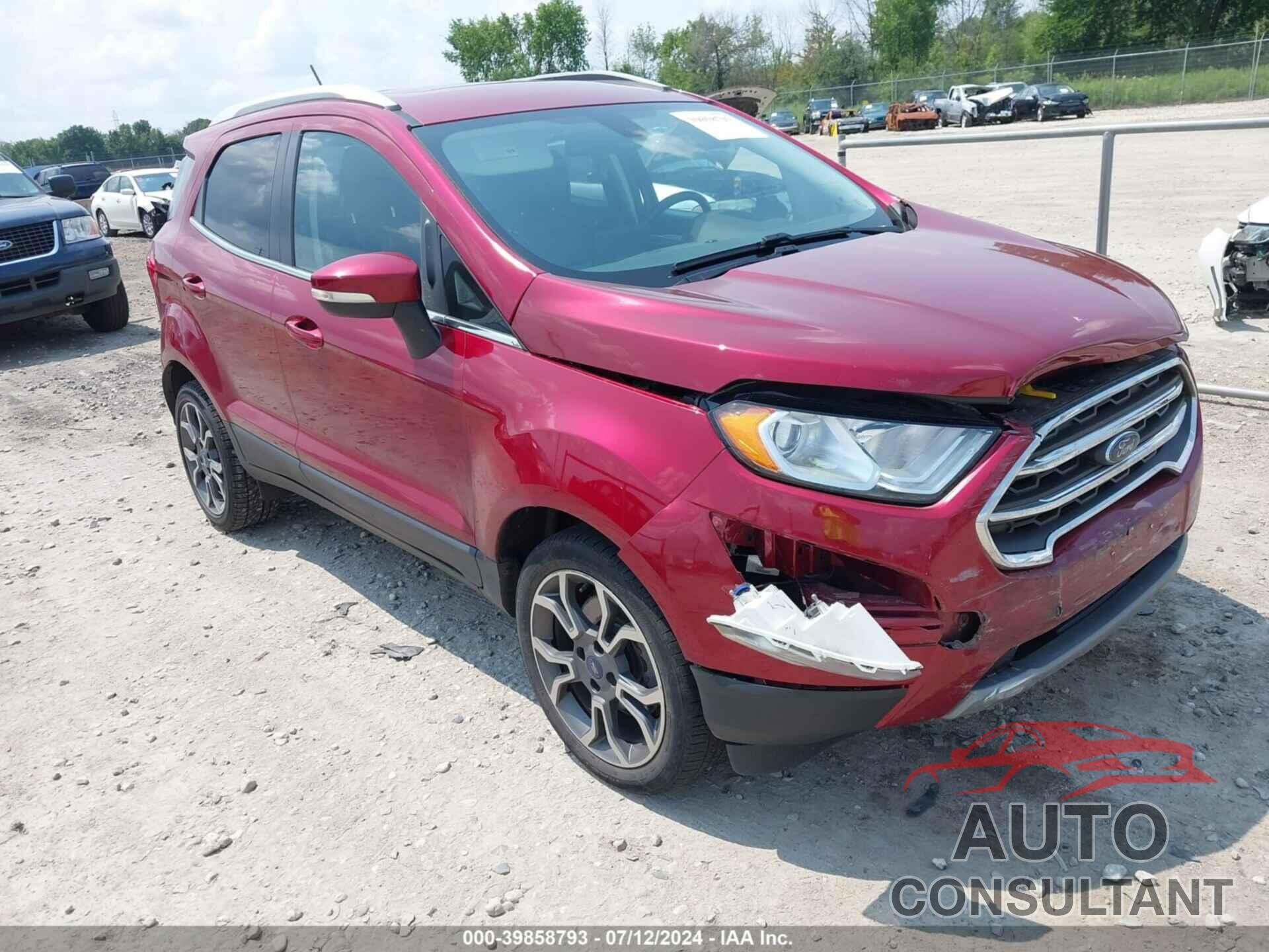 FORD ECOSPORT 2018 - MAJ3P1VE6JC222390