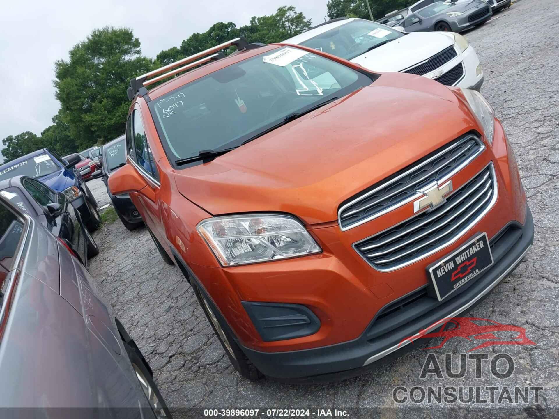 CHEVROLET TRAX 2016 - KL7CJLSB9GB723593