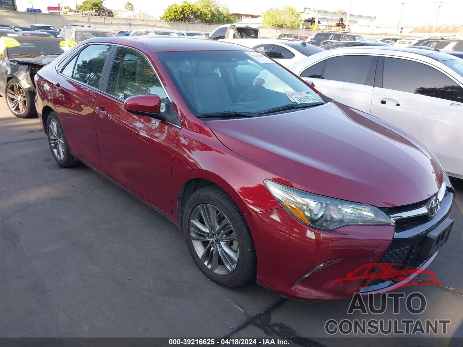 TOYOTA CAMRY 2017 - 4T1BF1FK1HU668668