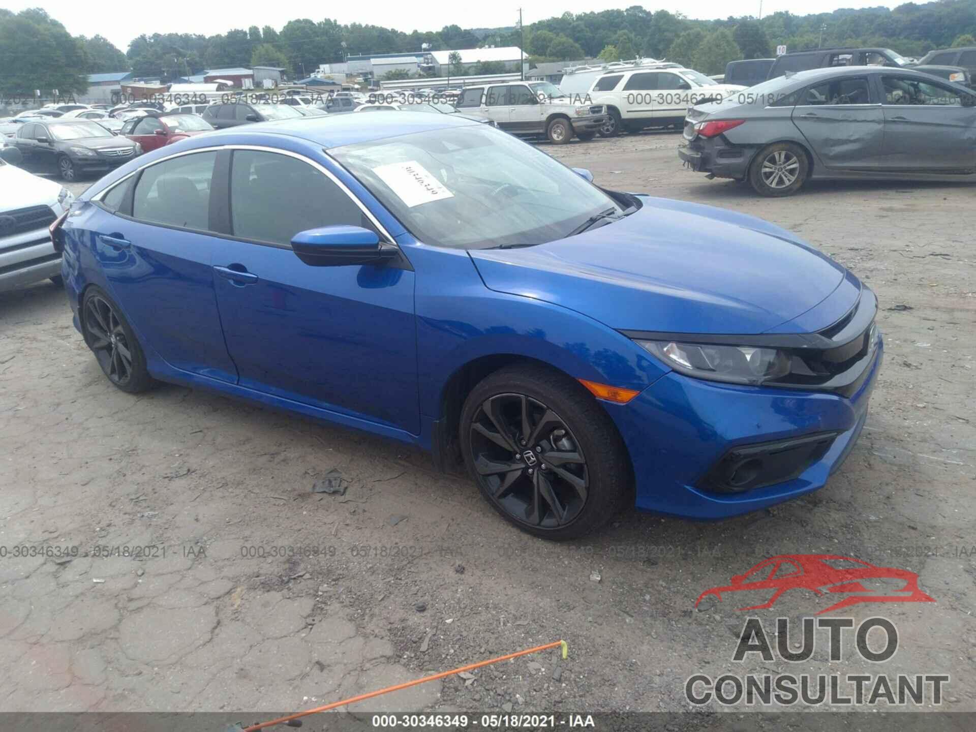 HONDA CIVIC SEDAN 2019 - 19XFC2F88KE022137