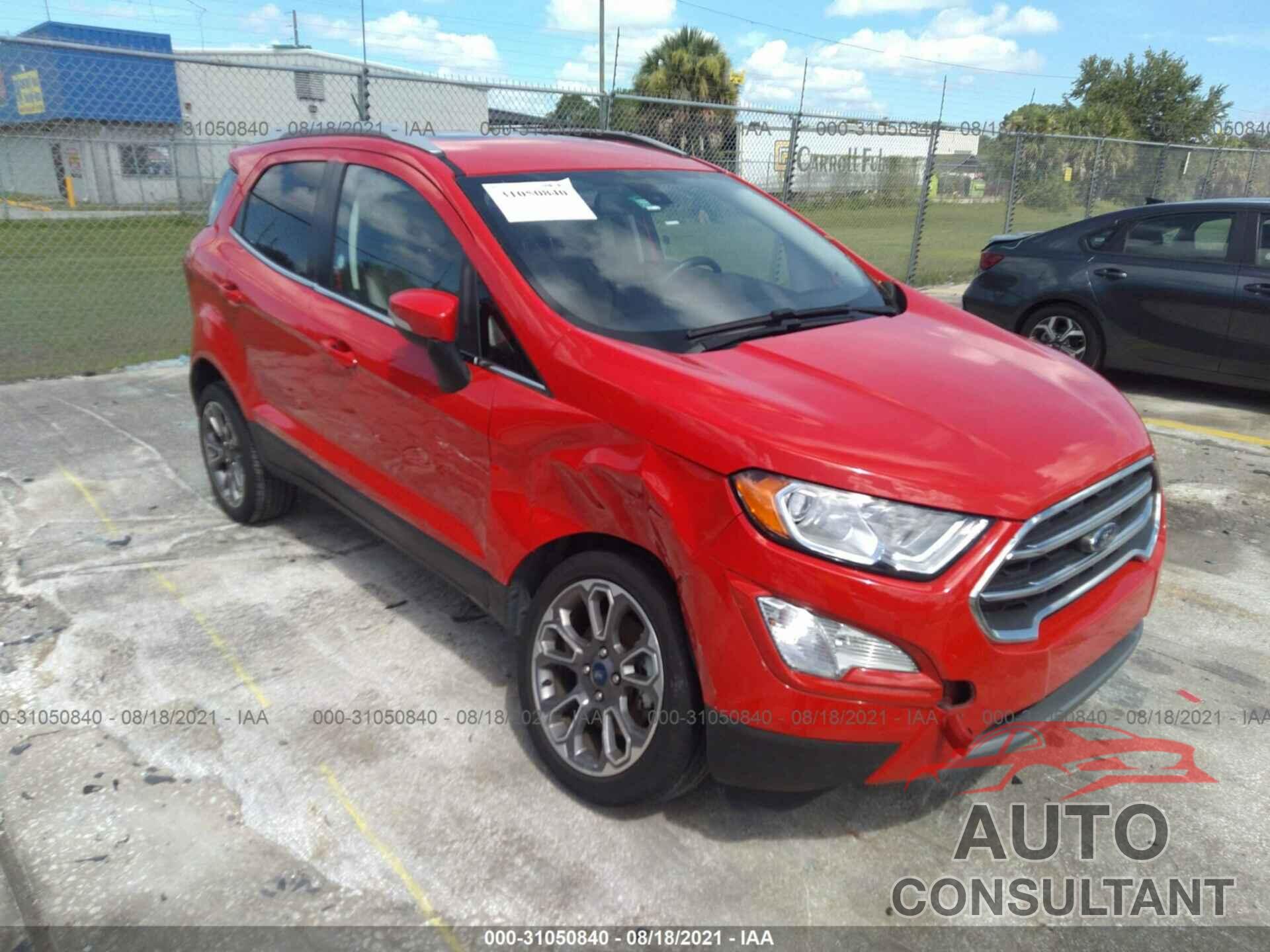 FORD ECOSPORT 2020 - MAJ6S3KL8LC334900