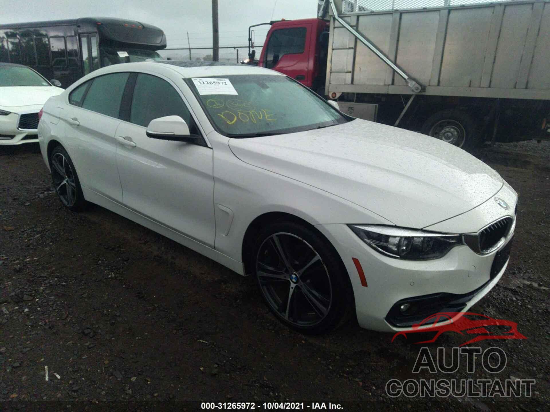 BMW 4 SERIES 2019 - WBA4J3C5XKBL06411