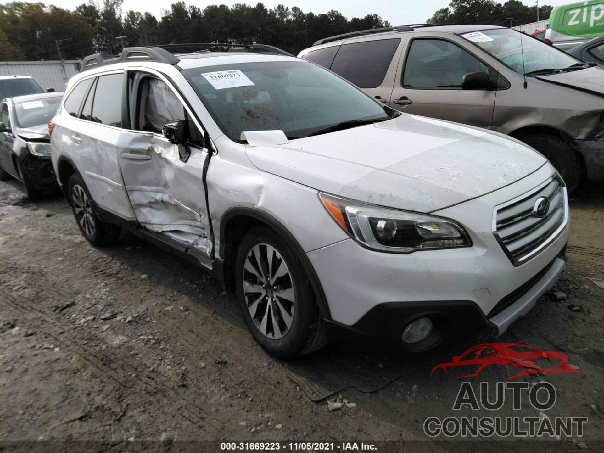 SUBARU OUTBACK 2016 - 4S4BSENC9G3254510