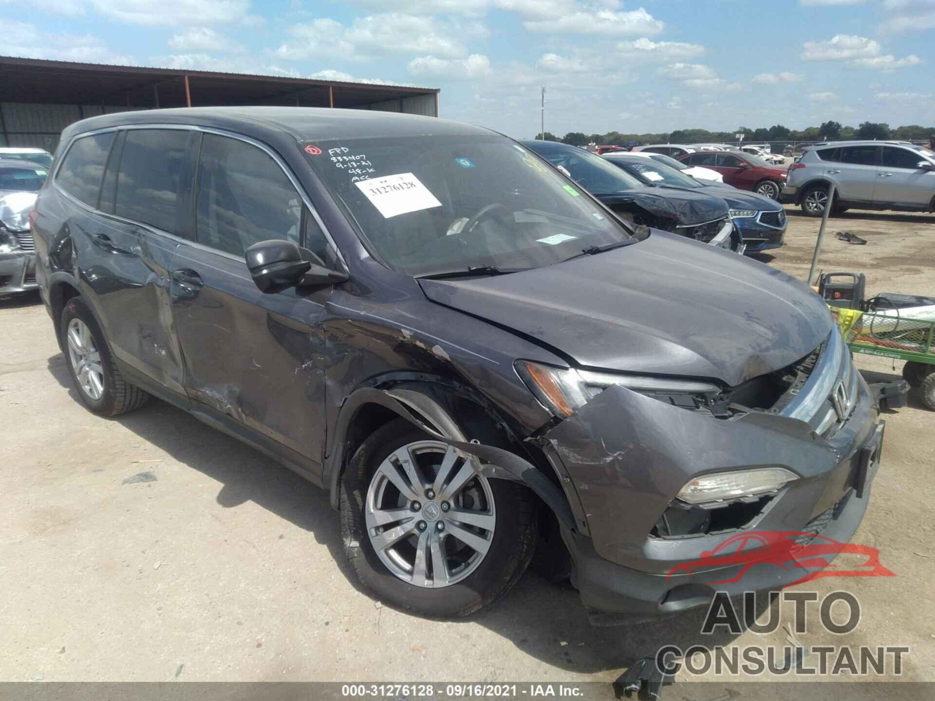 HONDA PILOT 2016 - 5FNYF5H12GB002811