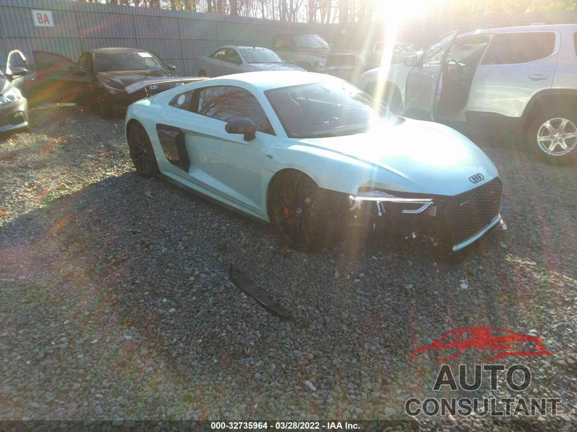 AUDI R8 COUPE 2018 - WUABAAFX7J7902303