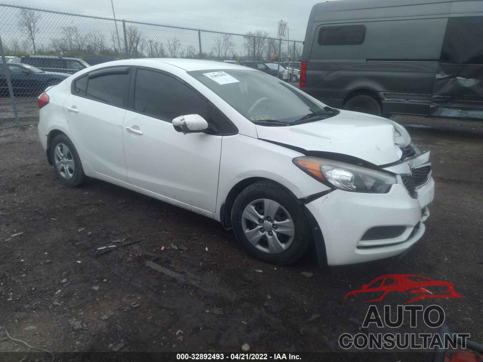 KIA FORTE 2016 - KNAFK4A62G5550213