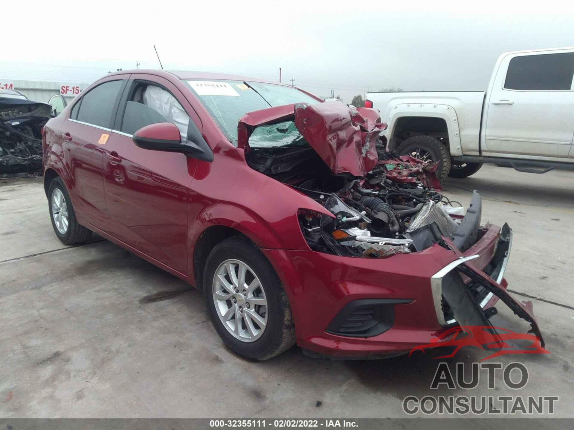 CHEVROLET SONIC 2020 - 1G1JD5SB3L4142806