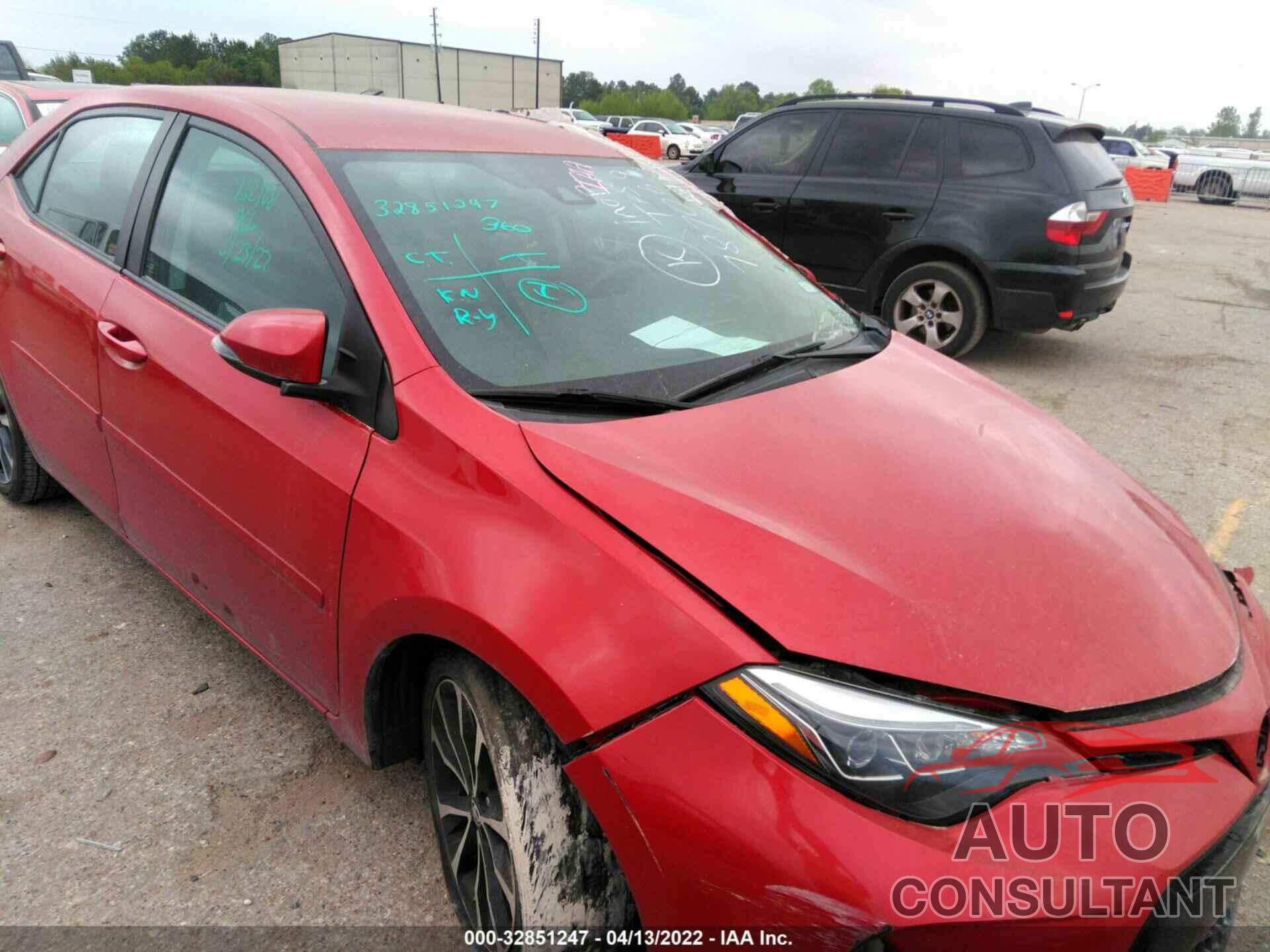 TOYOTA COROLLA 2017 - 2T1BURHE8HC787069