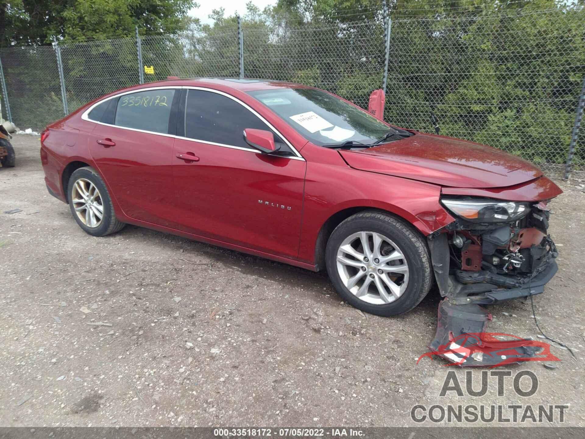 CHEVROLET MALIBU 2016 - 1G1ZE5ST3GF216017