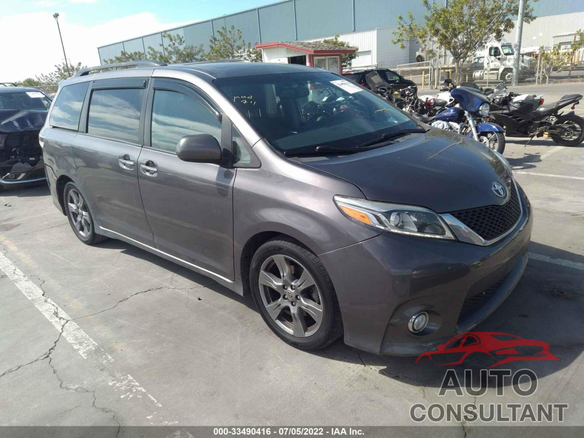 TOYOTA SIENNA 2017 - 5TDXZ3DC9HS808141