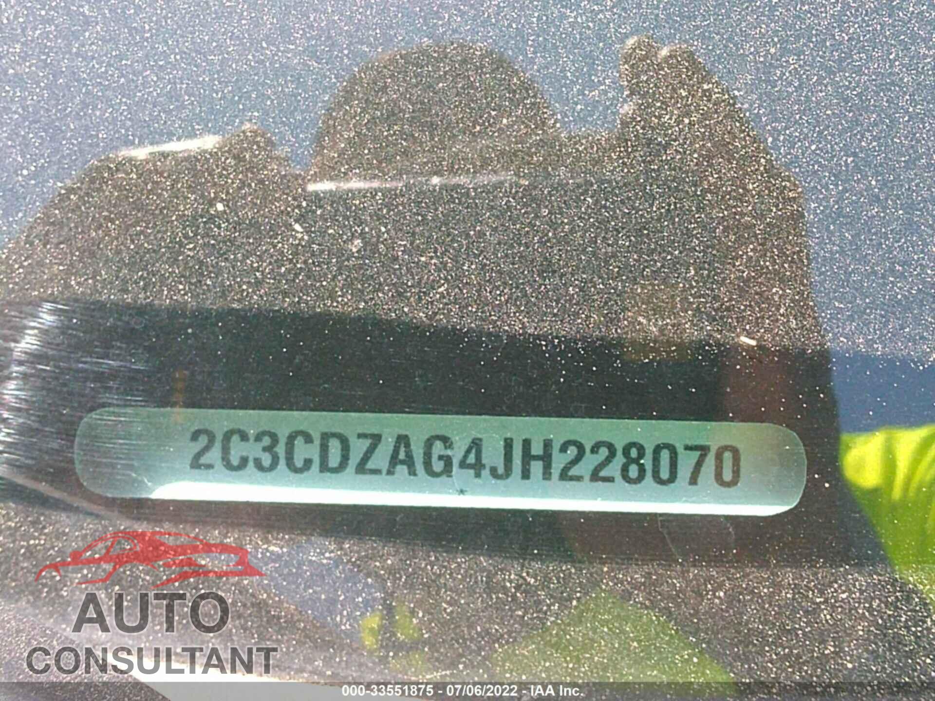 DODGE CHALLENGER 2018 - 2C3CDZAG4JH228070