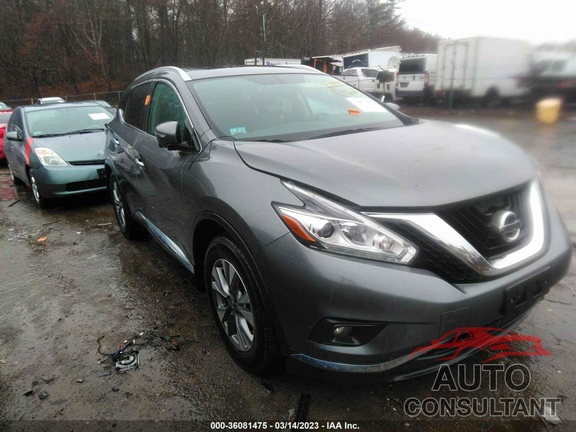 NISSAN MURANO 2015 - 5N1AZ2MH5FN249696