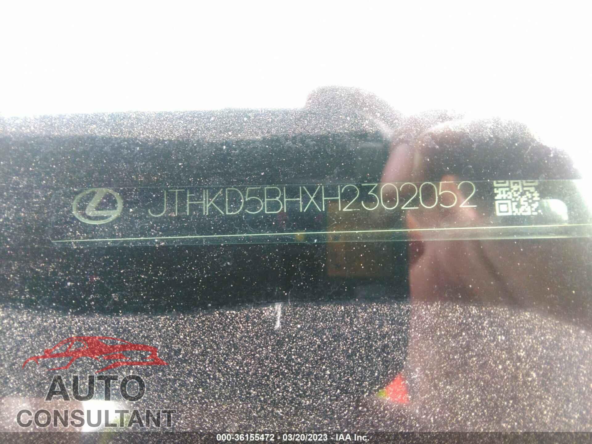 LEXUS CT 2017 - JTHKD5BHXH2302052