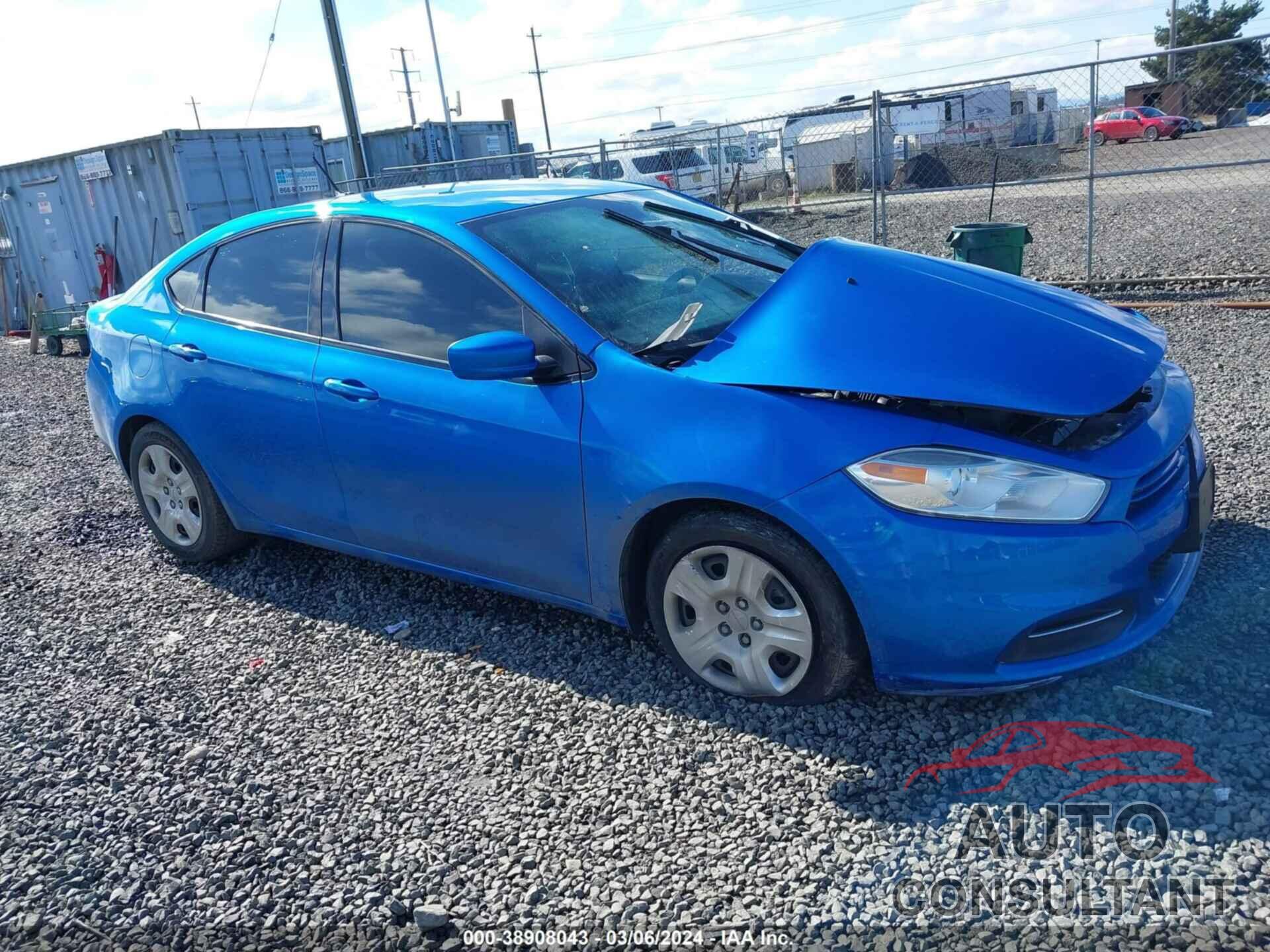 DODGE DART 2016 - 1C3CDFAA7GD625336